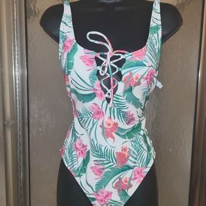 Women's Lace Up Swimsuit (Size Small)